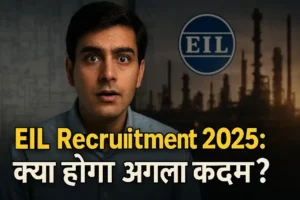 EIL Recruitment 2025 mysterious front poster image in realistic thumbnail style